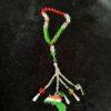 Tesbih Kurde – Chapelet aux Couleurs du Kurdistan avec Carte Pendante