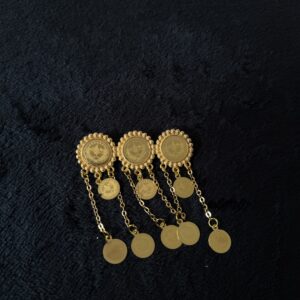 Broche Kurde Dorée – Bijou Traditionnel Simple et Élégant