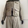 Şal û Şepik Bakur kaki claire– Tenue Kurde Homme Guérilla en Gabardine avec Ceinture