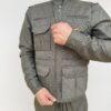 Tenue Kurde Homme Kaki Bakur – Şal û Şepik Vert Militaire avec Ceinture