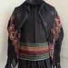 Tenue Kurde Homme Noire – Şal û Şepik Moderne avec Ceinture Tissée Multicolore