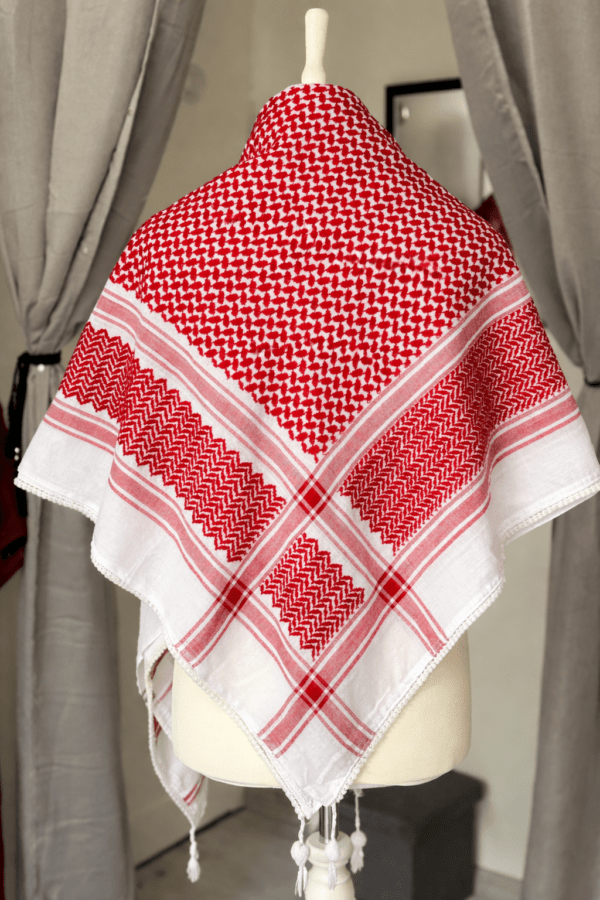 Foulard Rouge et blanc - Bahdinan