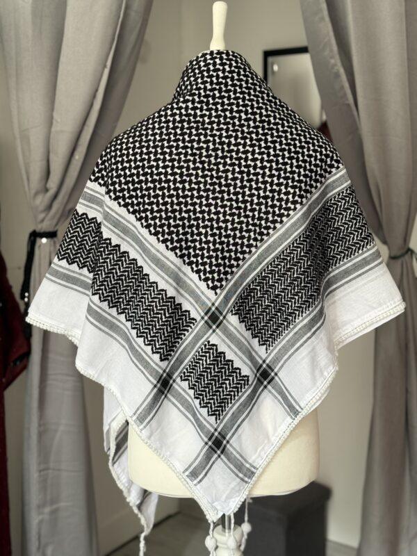 Foulard noir et blanc - Amed