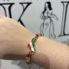 Bracelet Kurdistan | Bracelet fil drapeau kurde – Rouge ou Noir