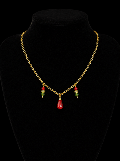 Collier Kurdistan Rouge – Bijou Traditionnel Kurde Collier Kurdistan Rouge – Bijou Traditionnel Kurde