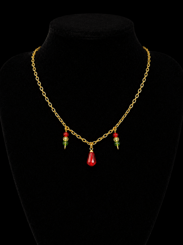 Collier Kurdistan Rouge – Bijou Traditionnel Kurde