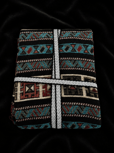 Ceinture Kurde Homme Tissée Turquoise – Şal û Şepik Traditionnel du Kurdistan