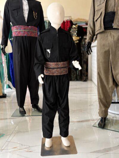 Tenue kurde enfant garçon – Şal û Şepik Zarokê Reş