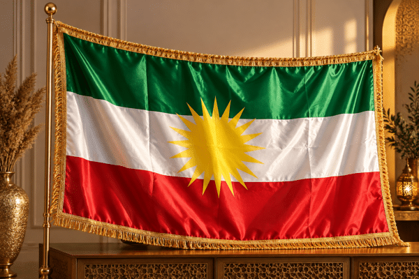 97c026a5-0452-4712-9d55-c6a0bb62bd1b-2 Drapeau Kurde Kurdistan 90x150 cm avec Bordure Dorée