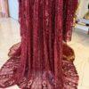 robe-mariee-kurde-bordeaux-fistan-voile.6 Robe de Mariée Kurde Bordeaux – Fistan Henné / Kina avec Voile